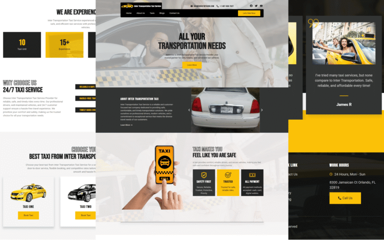 Inter Transportation Taxi Service Demo